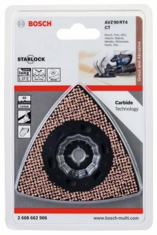 Шлифпластина AVZ 90 RT4 Carbide RIFF Bosch 2608662906 (2.608.662.906)